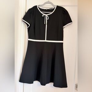 Karl Lagerfeld Black and White Dress with Bow